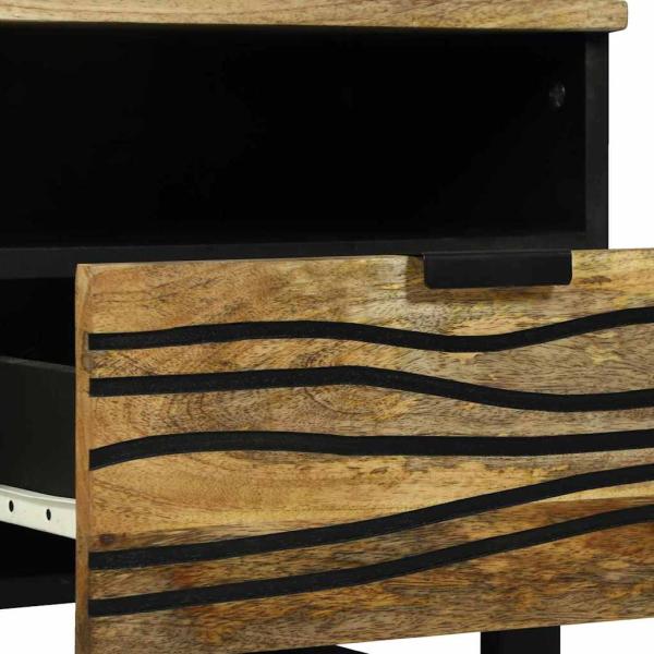 Couchtisch 80x54x40 cm aus massivem Mangoholz