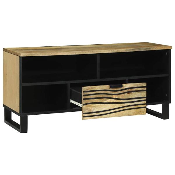 Fernsehspeicher 100x33.5x46 cm Massivholz Mango