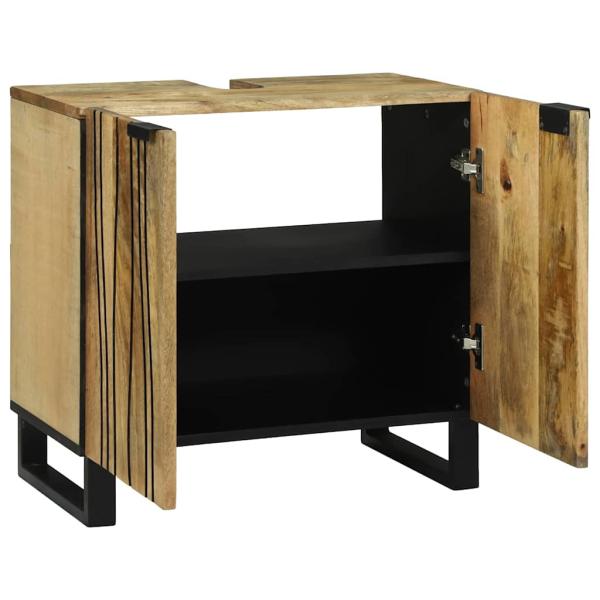 Waschbeckenschrank 62x33x58 cm Massivholz Mango und Holzwerkstoff