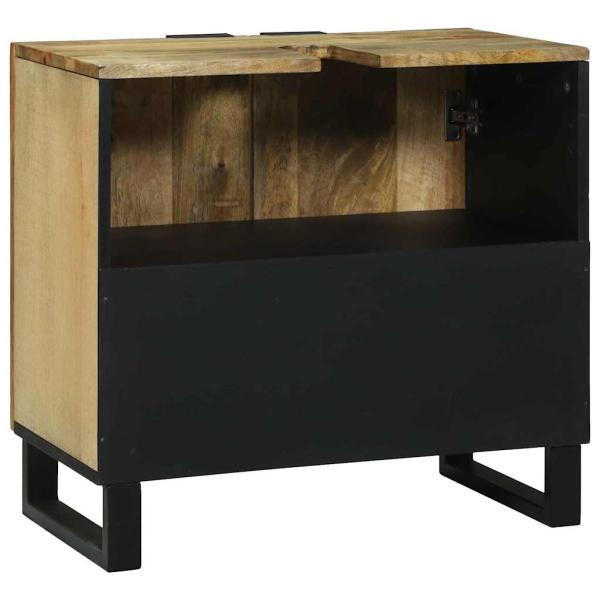 Waschbeckenschrank 62x33x58 cm Massivholz Mango und Holzwerkstoff