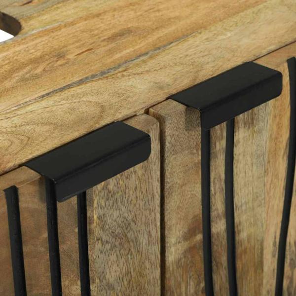 Waschbeckenschrank 62x33x58 cm Massivholz Mango und Holzwerkstoff