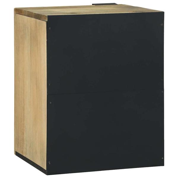 Badezimmerschrank 38x33.5x48 cm Massivholz Mango & Holzwerkstoffe