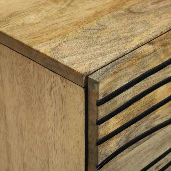 Sideboard 40x33.5x75 cm Massivholz Mango und Spanplatte