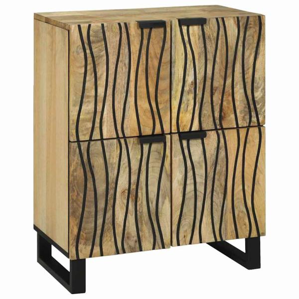 ARDEBO.de - Sideboard 60x33.5x75 cm Massivholz Mango und Holzwerkstoff