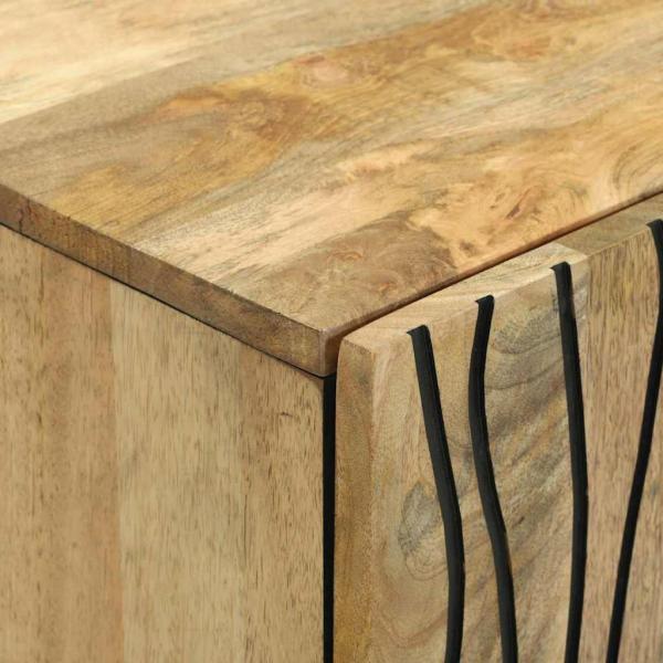Sideboard 60x33.5x75 cm Massivholz Mango und Holzwerkstoff