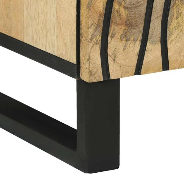 Sideboard 60x33.5x75 cm Massivholz Mango und Holzwerkstoff