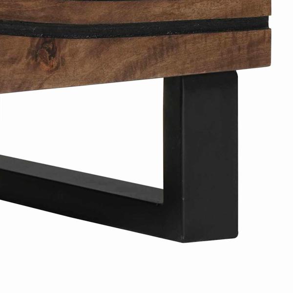 Nachttisch 40x33.5x46 cm Massivholz Walnuss