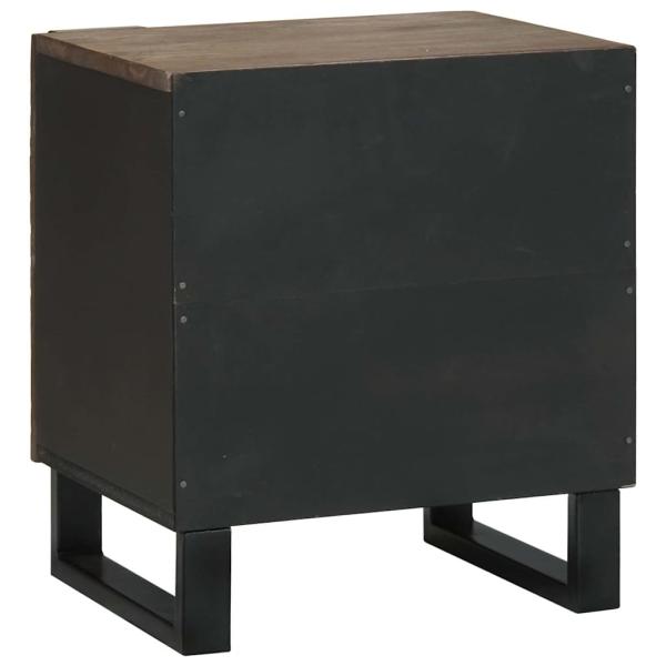 Nachttische 2 Stück 40x33,5x46 cm Massivholz Mango