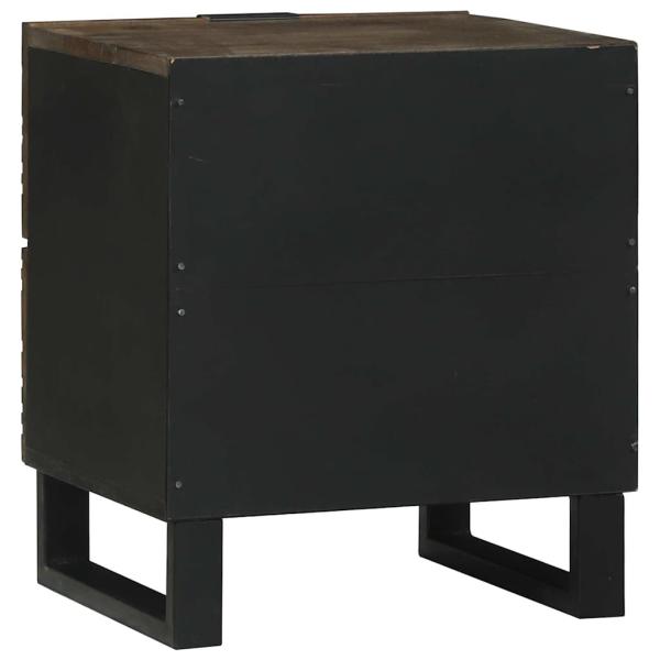 Nachttische 2 Stück 40x33.5x46 cm Massivholz Mango