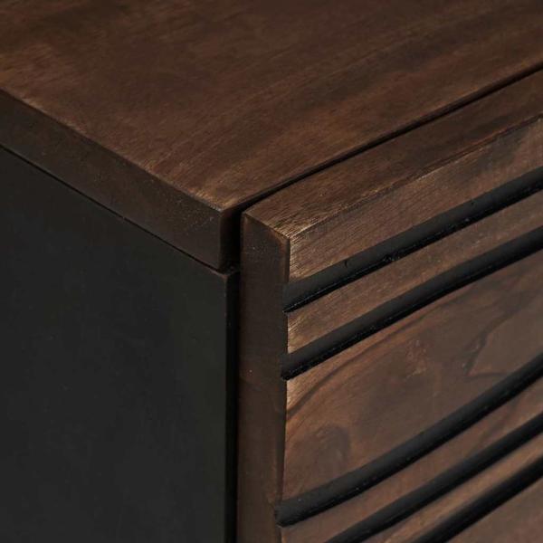 Couchtisch 80x50x40 cm Massivholz und Spanplatte