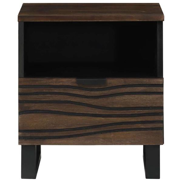 Nachttisch 40x33x46 cm Massivholz Walnuss