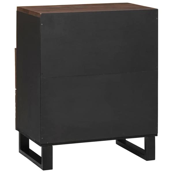 Nachttisch 50x33x60 cm Massivholz Mango & MDF