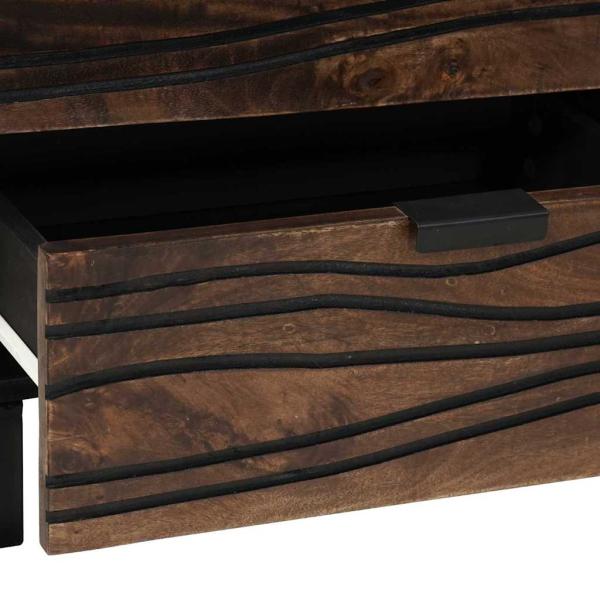 Nachttisch 50x33x60 cm Massivholz Mango & MDF