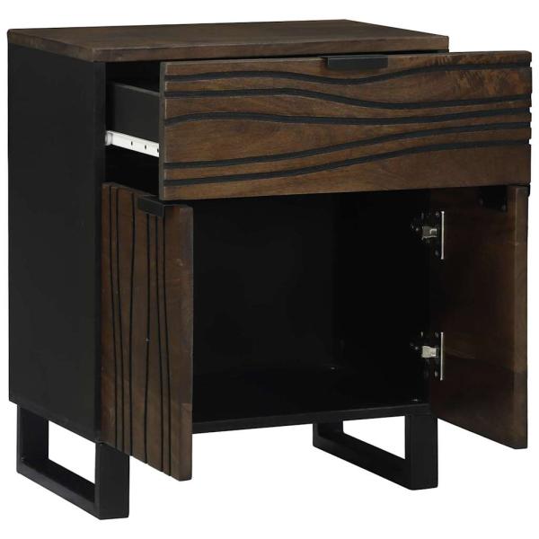 Nachttisch 50x33x60 cm Massivholz Mango