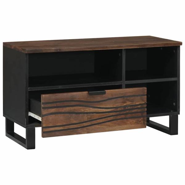 TV Schrank 80x33.5x46 cm Massivholz Mango&Engineered Wood