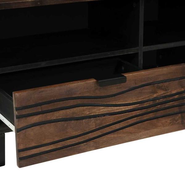 TV Schrank 80x33.5x46 cm Massivholz Mango&Engineered Wood
