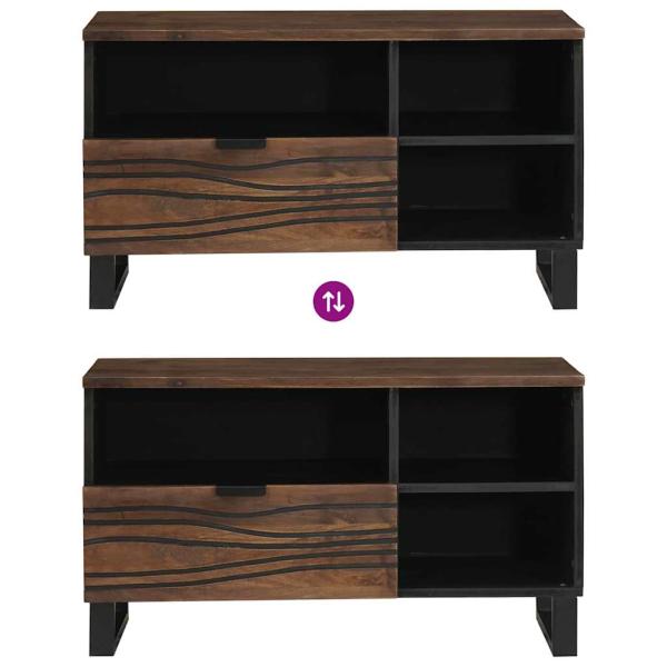 TV Schrank 80x33.5x46 cm Massivholz Mango&Engineered Wood