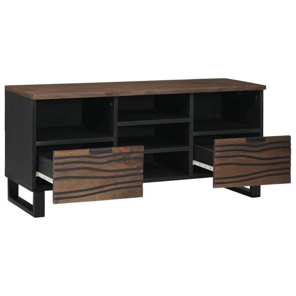 TV-Schrank 100x33,5x46 cm Aus Massivholz Mangou&Holzwerkstoff