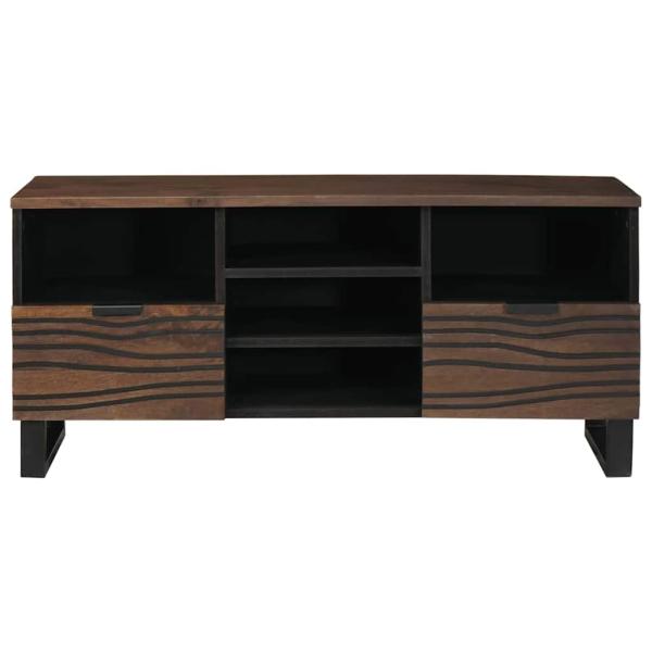 TV-Schrank 100x33,5x46 cm Aus Massivholz Mangou&Holzwerkstoff