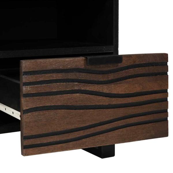 TV-Schrank 100x33,5x46 cm Aus Massivholz Mangou&Holzwerkstoff