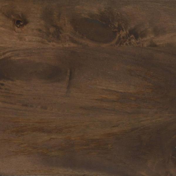 Waschbeckenunterschrank Walnuss Massivholz, Metall Mittel Schlank