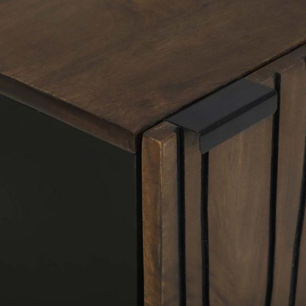 Badezimmerschrank 38x33.5x58 cm Massivholz Mango