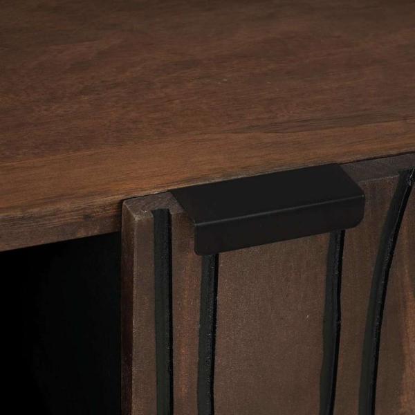Sideboard 90x33.5x75 cm Massivholz Mango