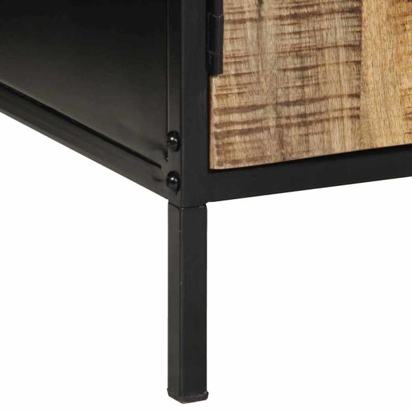 Nachttische 2 Stk 50x30x45 cm Massivholz Raues Mango