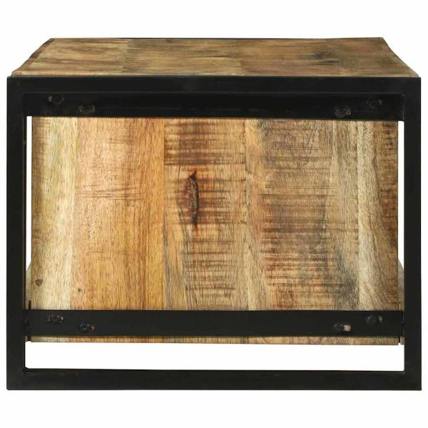 Couchtisch 120x50x38 cm Massivholz aus grobem Mango