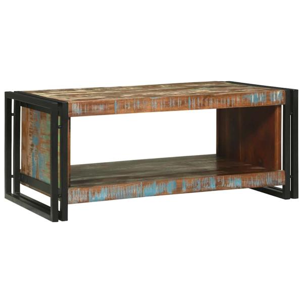Couchtisch 90x50x38 cm Massivholz Altholz