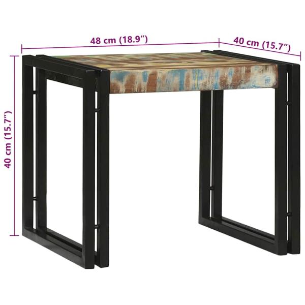 2-teiliges Couchtisch-Set aus Massivholz Altholz