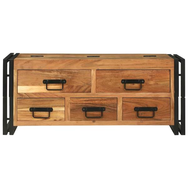 Couchtisch 90x50x38 cm Massivholz Akazie