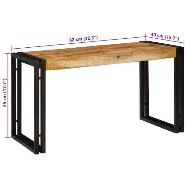 Nesting Tische 3 Teile Massiv Rauhes Holz Mango