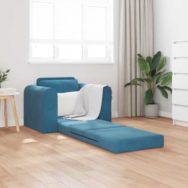 Boden Schlafsofa 2-in-1 Blau 98x71x83 cm