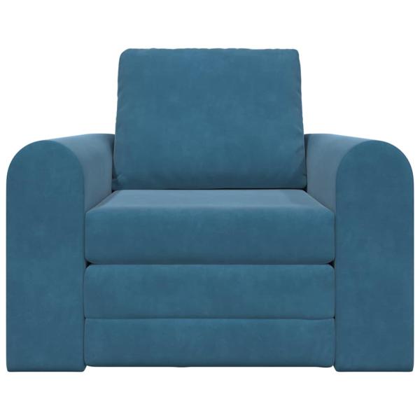 Boden Schlafsofa 2-in-1 Blau 98x71x83 cm