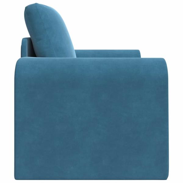 Boden Schlafsofa 2-in-1 Blau 98x71x83 cm