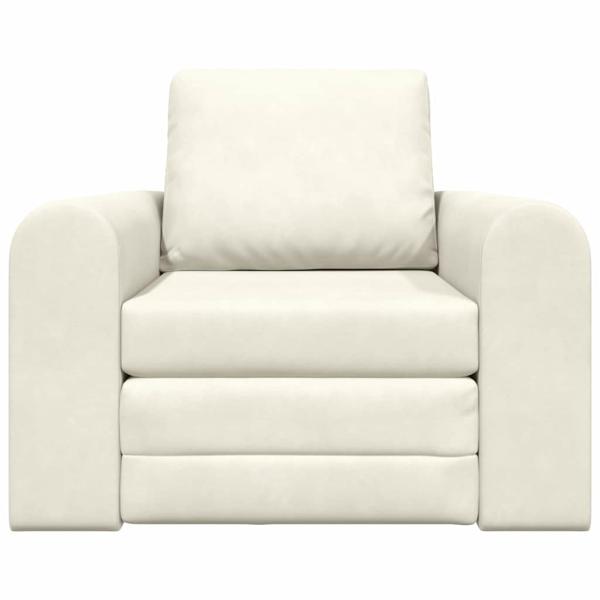 Boden Schlafsofa 2-in-1 Creme 98x71x83 cm Samt