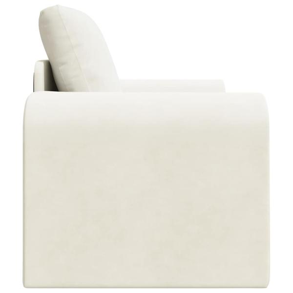 Boden Schlafsofa 2-in-1 Creme 98x71x83 cm Samt