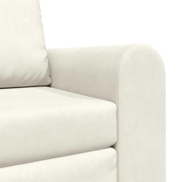 Boden Schlafsofa 2-in-1 Creme 98x71x83 cm Samt