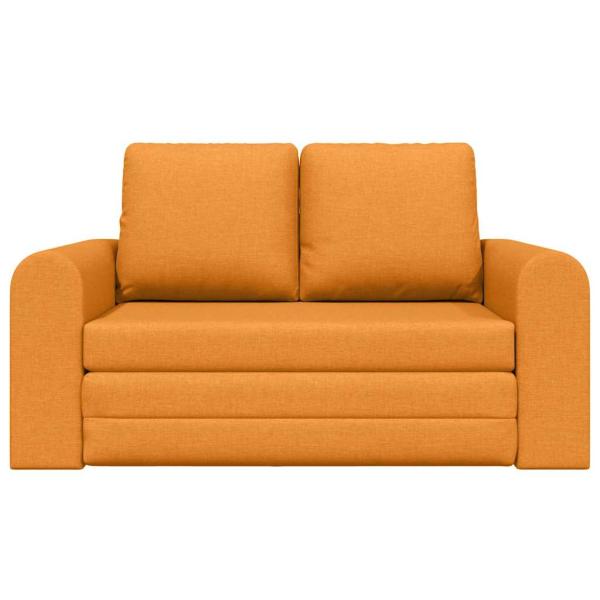 ARDEBO.de - Boden Sofa Bett 2-in-1 Dunkel Gelb 148x71x83 cm Stoff