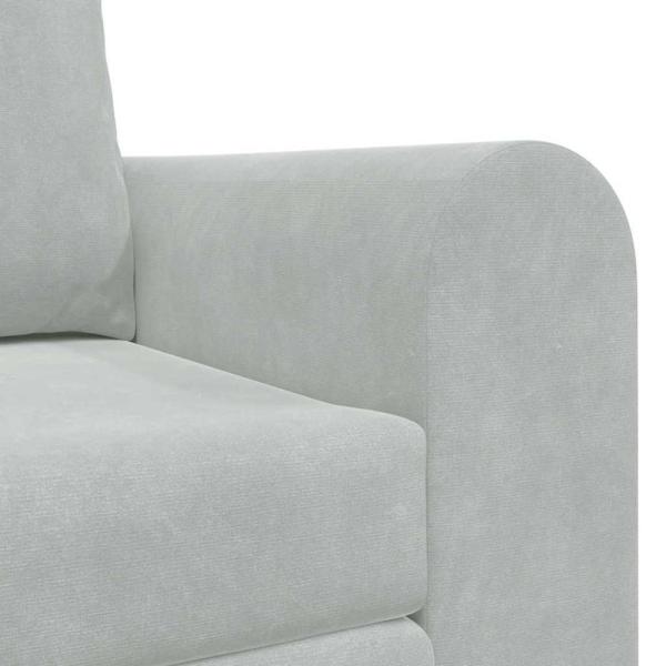 Boden Sofa Bett 2-in-1 Hellgrau 148x71x83 cm Velvet