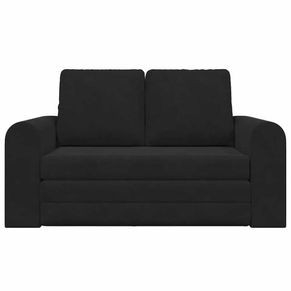 Boden Schlafsofa 2-in-1 Schwarz 148x71x83 cm Samt