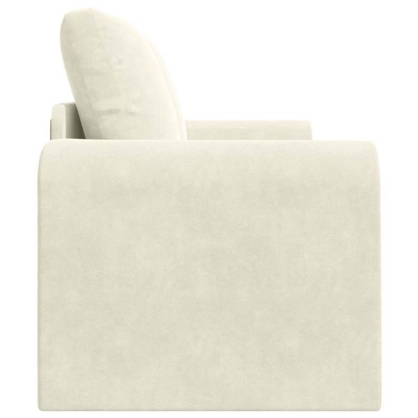 Boden Schlafsofa 2-in-1 Creme 148x71x83 cm Samt
