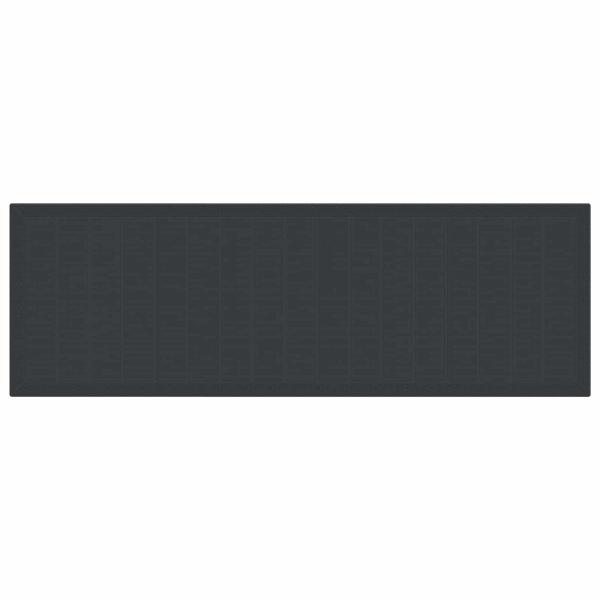 11-teiliges Garten Essset mit Kissen Anthrazit Poly Rattan, Gartentisch Anthrazit 150x100x73 cm Poly Rattan, Gartenstühle mit Kissen 2 Stück Anthrazit Poly Rattan, Gartenstühle mit Kissen 4 Stück Anthrazit Poly Rattan