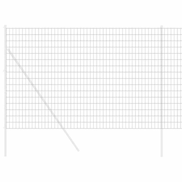 Euro-Zaun Grau 1,6 x 10 m Stahl