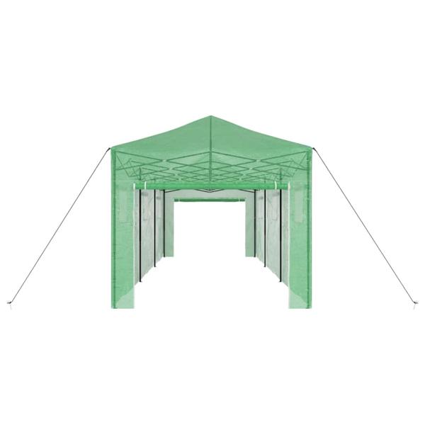 Walk-in Gewächshaus mit Pop-up-Rahmen Grün 870x290x315 cm Stahl