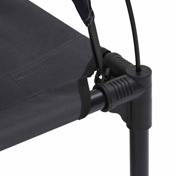 Erhöhtes Hundebett Schwarz Polyester, Metallrahmen