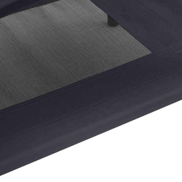 Erhöhtes Hundebett Schwarz Polyester, Metallrahmen