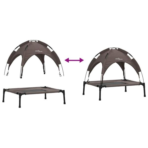 Erhöhtes Hundebett Braun Metall 76 x 62 x 70,5 cm