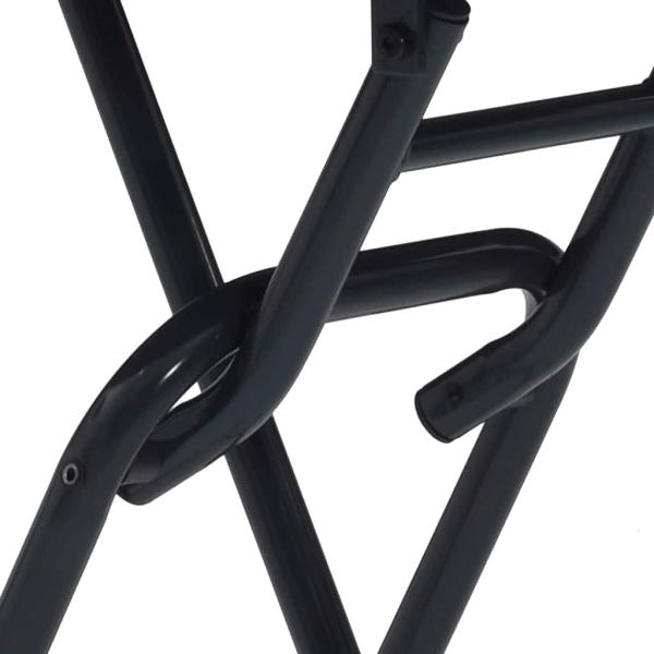 Klapptisch für den Garten Anthrazit Ø50x72 cm Stahl